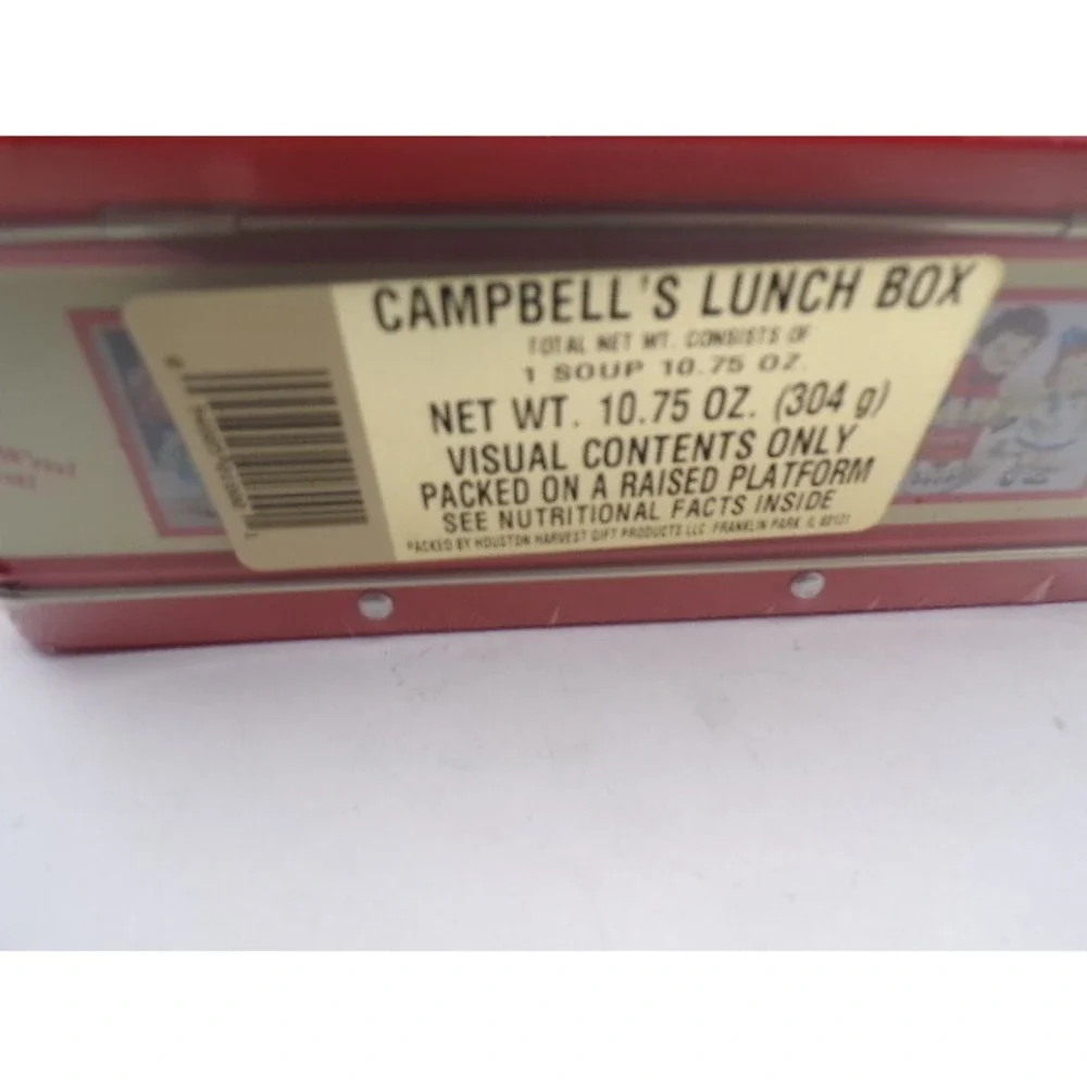 Vintage 1998 Campbells Soup Lunch Box Gift Set Mug Memo Pad Sealed Houston Harve